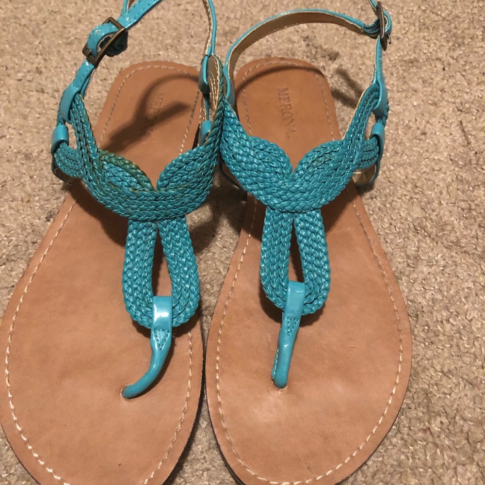 Turquoise sandals